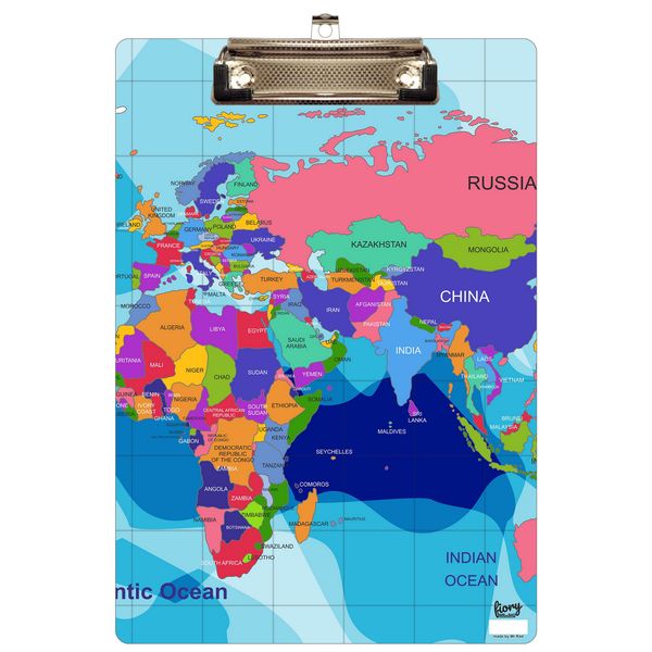   تخته شاسی مستر راد مدل نقشه جهان کد fiory 2417 سایز A4