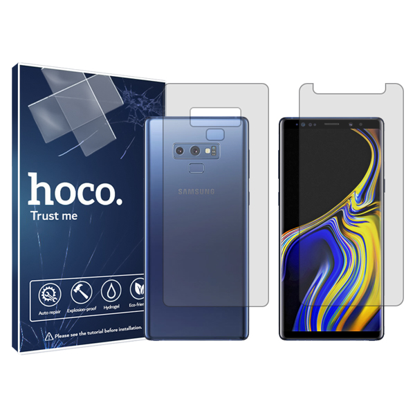 محافظ صفحه نمایش شفاف هوکو مدل HyGEL مناسب برای گوشی موبایل سامسونگ  Galaxy Note 9  به همراه محافظ پشت گوشی