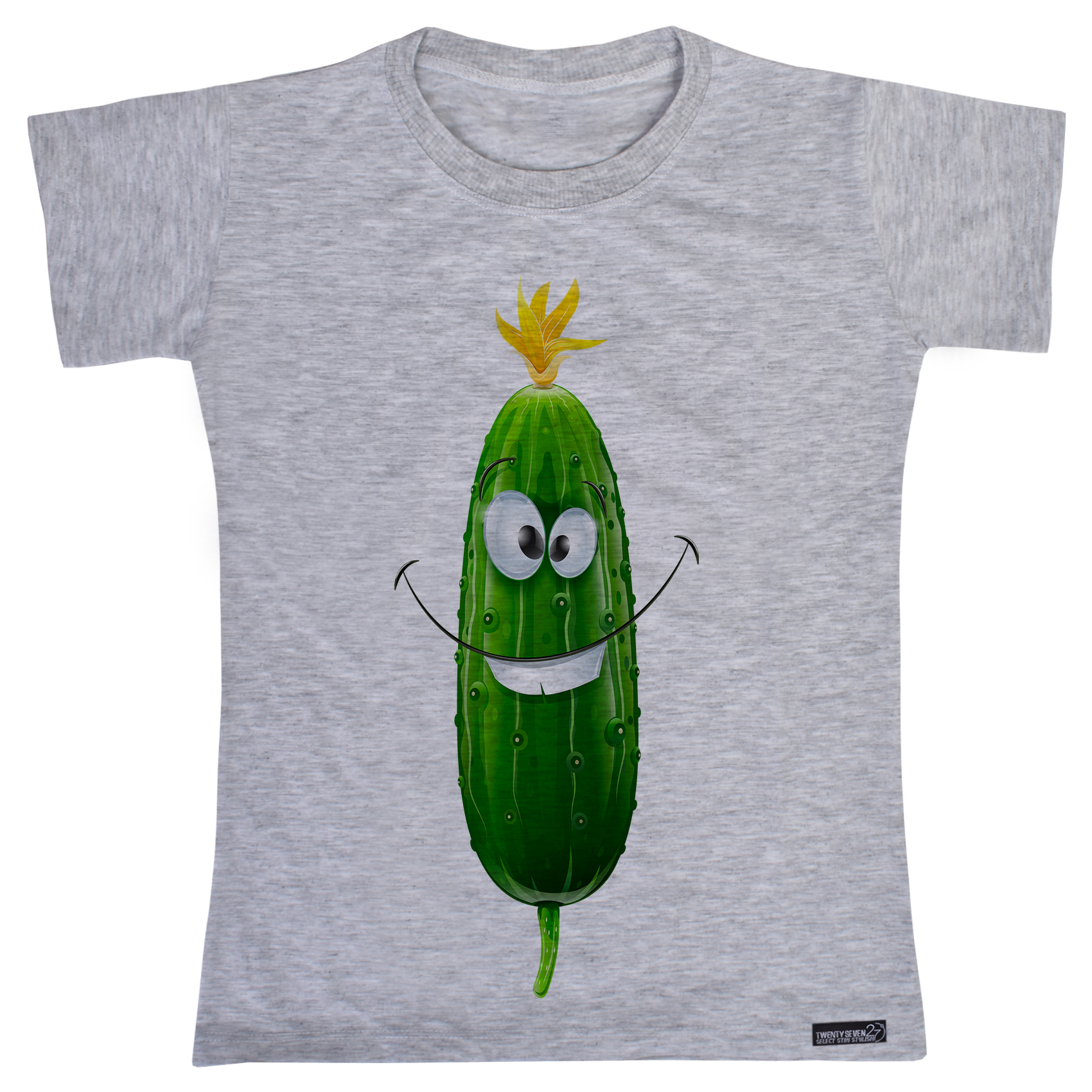 تی شرت آستین کوتاه دخترانه 27 مدل Smiling Cucumber کد MH780
