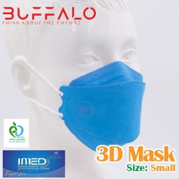 ماسک تنفسی کودک بوفالو مدل سه بعدی 4 لایه بسته 25 عددی