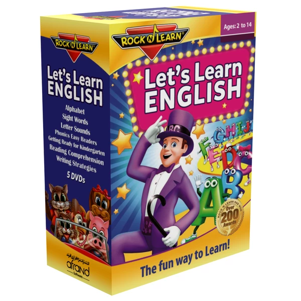 بسته آموزش زبان انگلیسی RockNLearn Lets Learn English انتشارات نرم افزاري افرند