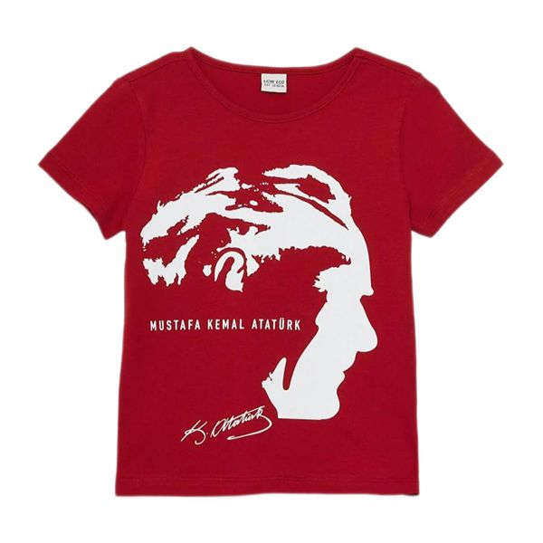 تی شرت آستین کوتاه بچگانه ال سی وایکیکی مدل ATATÜRK