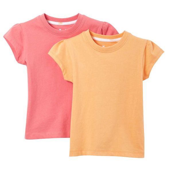 تی شرت آستین کوتاه دخترانه کونیبو مدل پنبه ای کد 8230482 مجموعه دو عددی