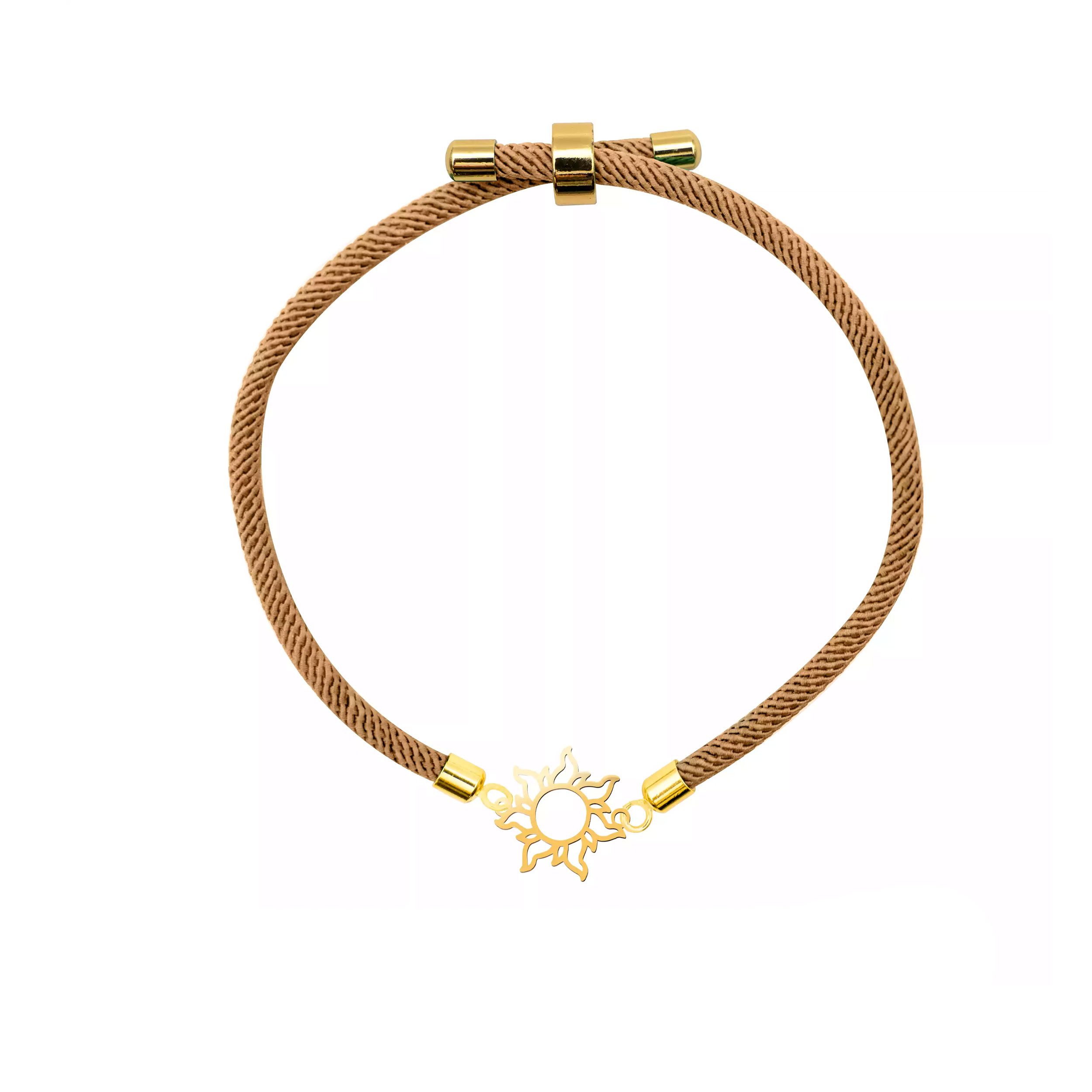 دستبند طلا 18 عیار زنانه روبی آرت گالری مدل آسانسوری خورشید