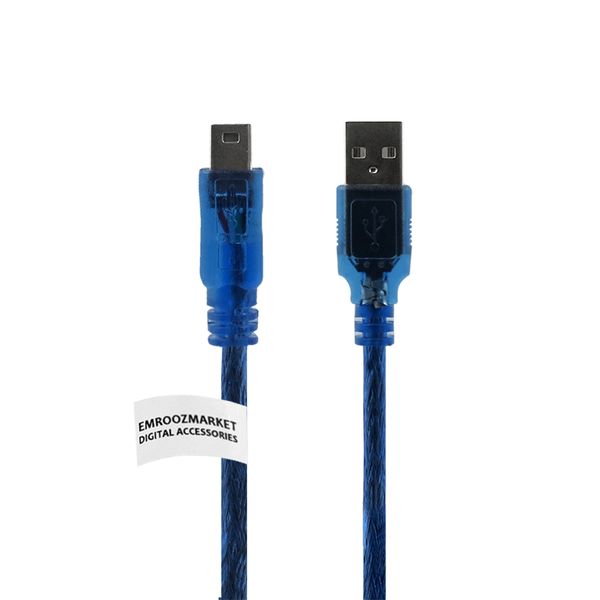 کابل تبدیل USB به MINIUSB امروزمارکت مدل EM25D12 طول 0.3 متر