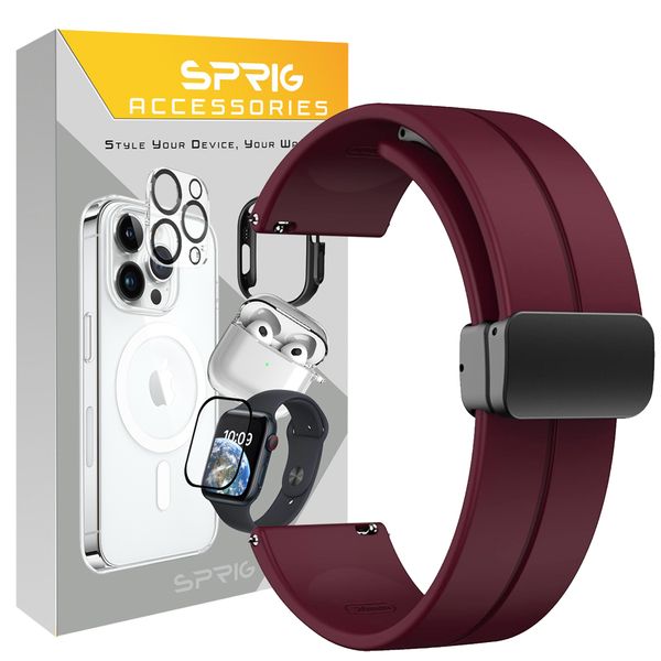 بند اسپریگ مدل SIC Magnet TW مناسب برای ساعت هوشمند گلوریمی M1 Pro / GS1 Pro / Calling Watch M2