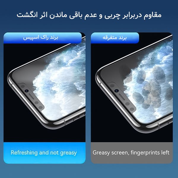 محافظ صفحه نمایش حریم شخصی راک اسپیس مدل anti-shock مناسب برای گوشی موبایل سامسونگ Galaxy A55
