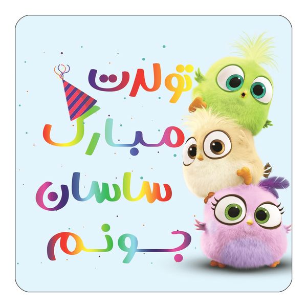 مگنت کاکتی طرح تولد ساسان مدل پرندگان خشمگین Angry Birds کد mg58797