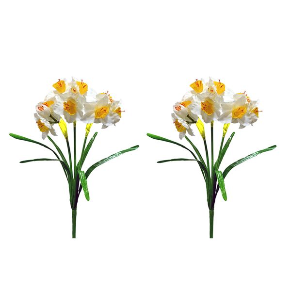 گل مصنوعی مدل بوته نرگس بسته دو عددی
