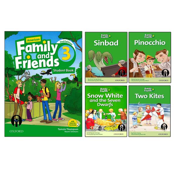 کتاب Family And Friends 3 اثر جمعی از نویسندگان انتشارات الوندپویان پنج جلدی