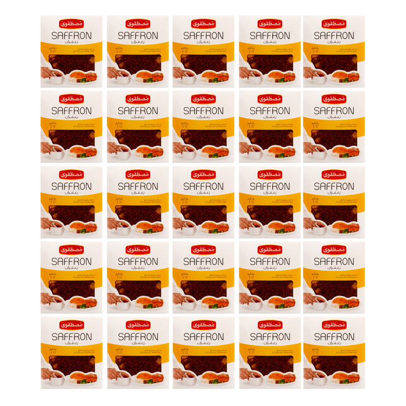 زعفران مصطفوی - 1 گرم مجموعه 25 عددی