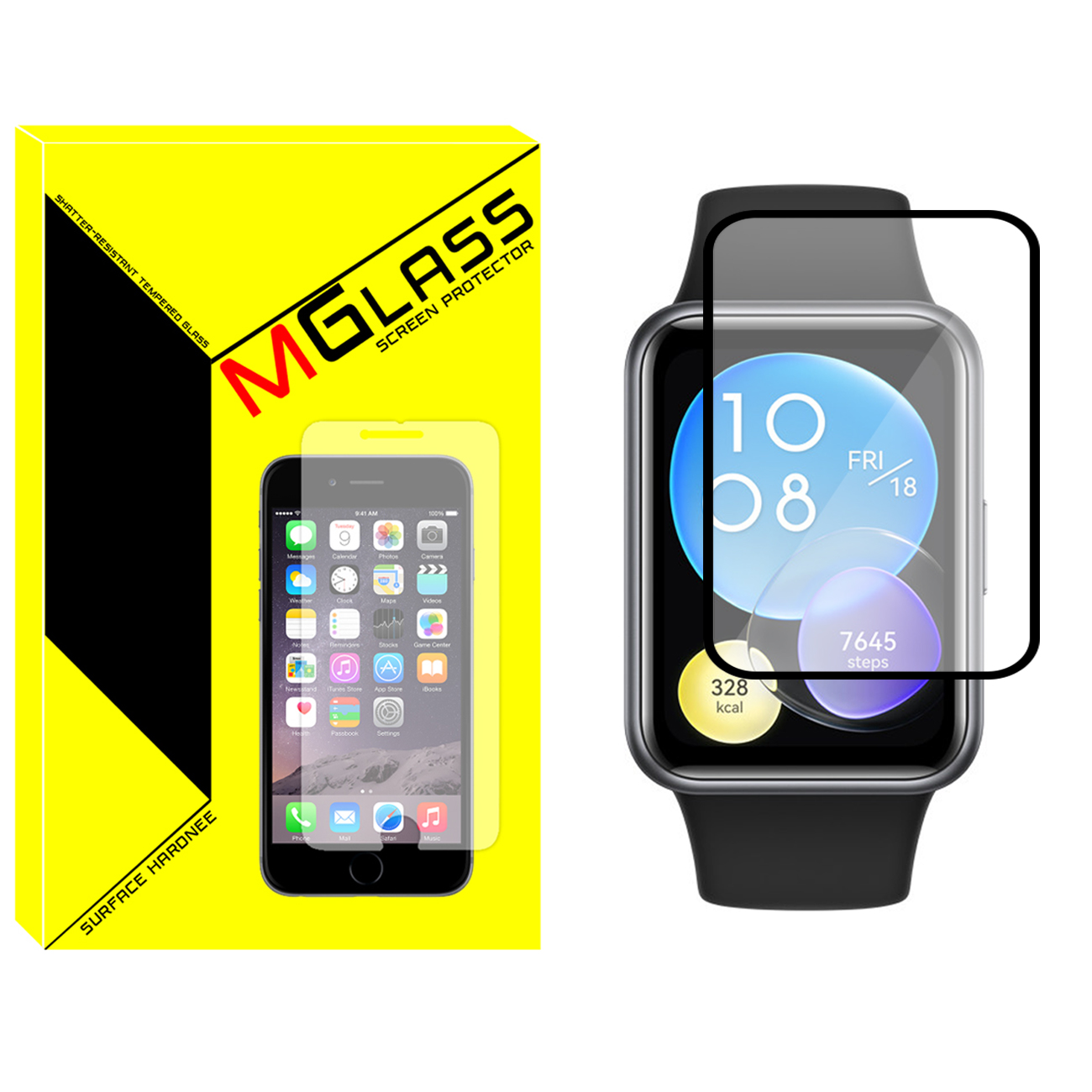 محافظ صفحه نمایش نانو ام‌گلس مدل Pmma-MG مناسب برای ساعت هوشمند هواوی Watch Fit 2