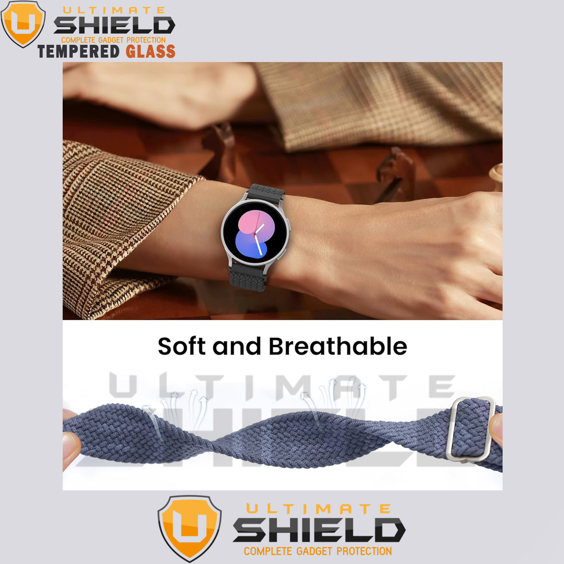 بند آلتیمیت شیلد مدل Braided UL TW مناسب برای ساعت هوشمند میبرو Lite 2 / X1 / A1 / A2