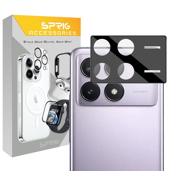 محافظ لنز دوربین اسپریگ مدل 3D-SP مناسب برای گوشی موبایل شیائومی Poco X6 Pro 5G