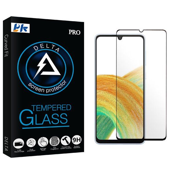 محافظ صفحه نمایش شیشه ای پی کی مدل Delta Full مناسب برای گوشی موبایل سامسونگ Galaxy A33 5G