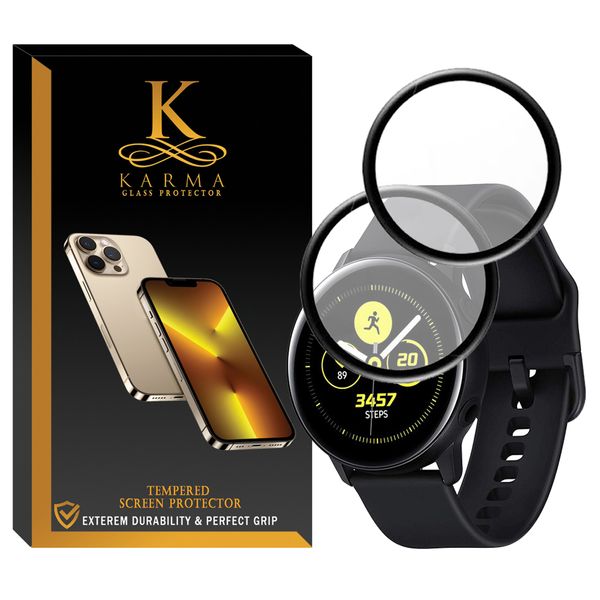 محافظ صفحه نمایش کارما مدل KA-PM مناسب برای ساعت هوشمند سامسونگ Galaxy Watch Active 40mm بسته دو عددی