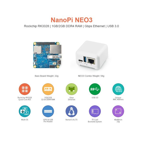 برد توسعه نانو پای مدل NEO3 2G