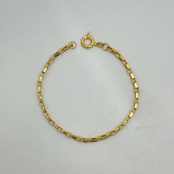 دستبند طلا 18 عیار زنانه مدل D030 طرح آجری