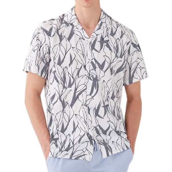 پیراهن آستین کوتاه مردانه ال سی وایکیکی مدل سوپر پنبه هاوایی