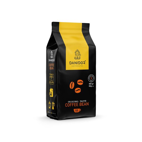 دانه قهوه ترکیبی 60-40 ماریو دانی در - 960 گرم