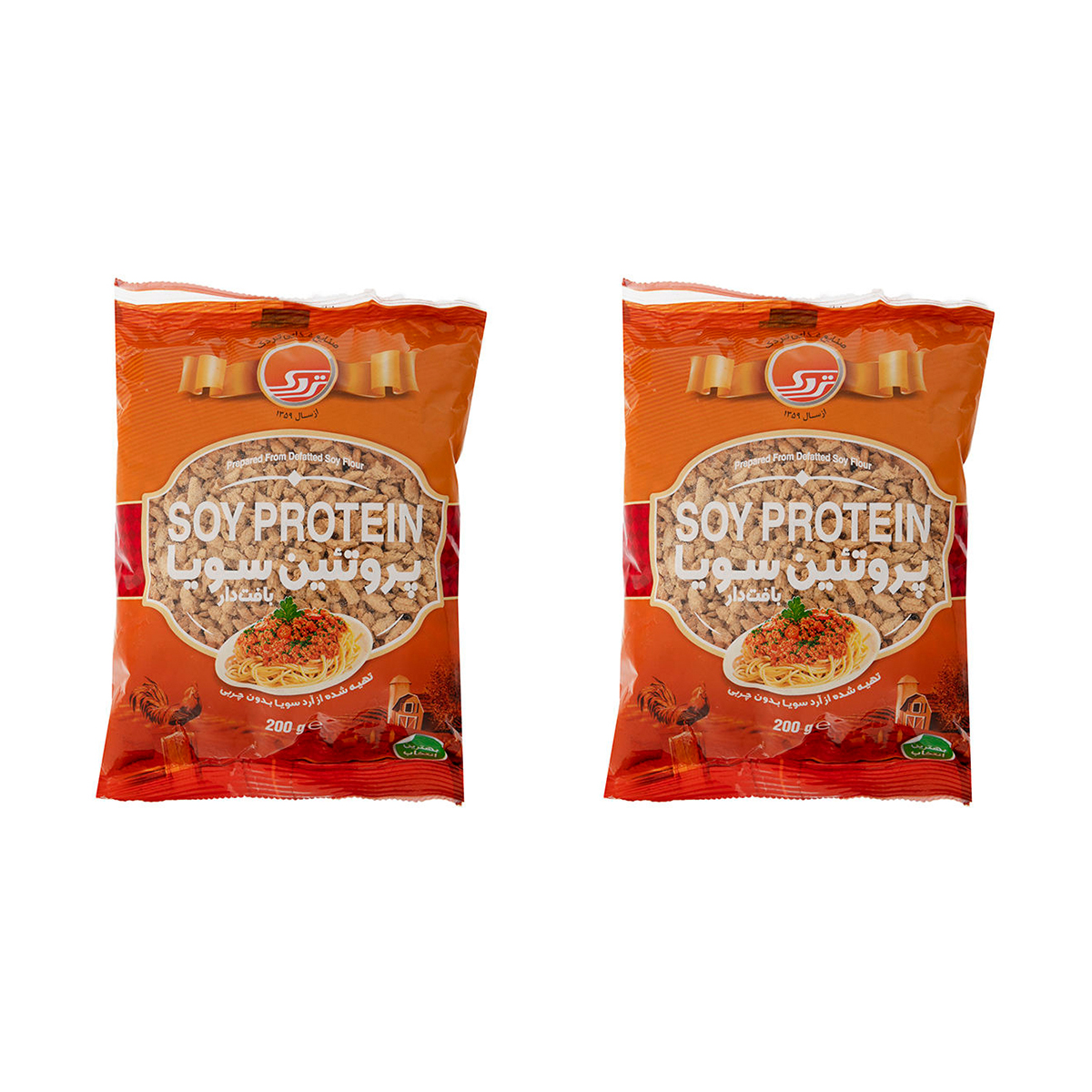 پروتئین سویا تردک مقدار 200 گرم بسته 2 عددی
