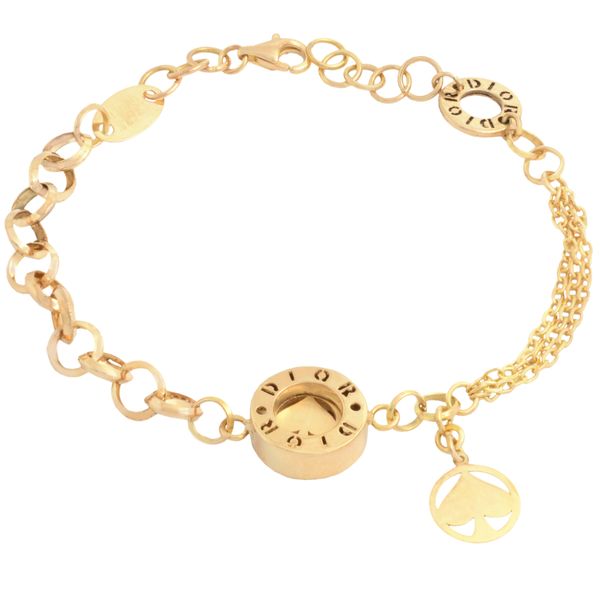 دستبند طلا 18 عیار زنانه طلای مستجابی کد DI806