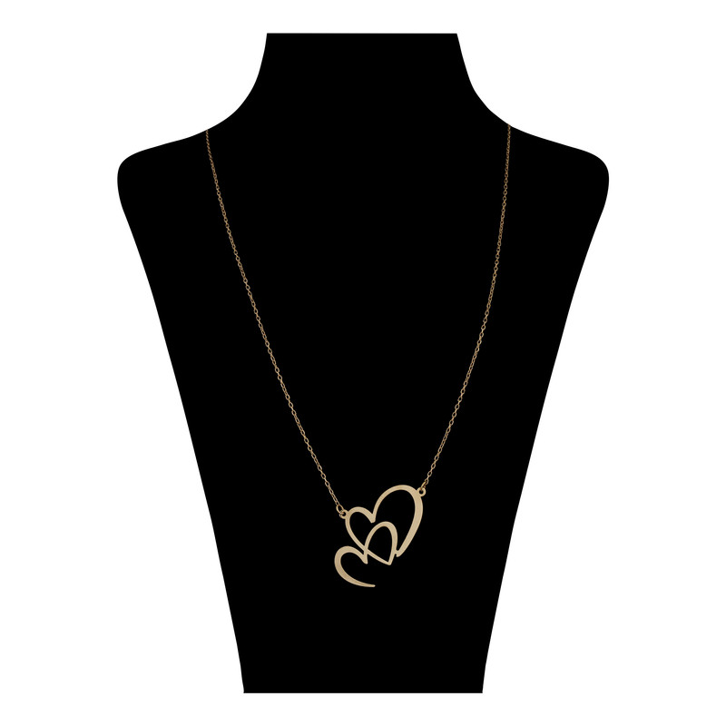 گردنبند طلا 18 عیار زنانه مایا ماهک مدل MM1829 طرح قلب
