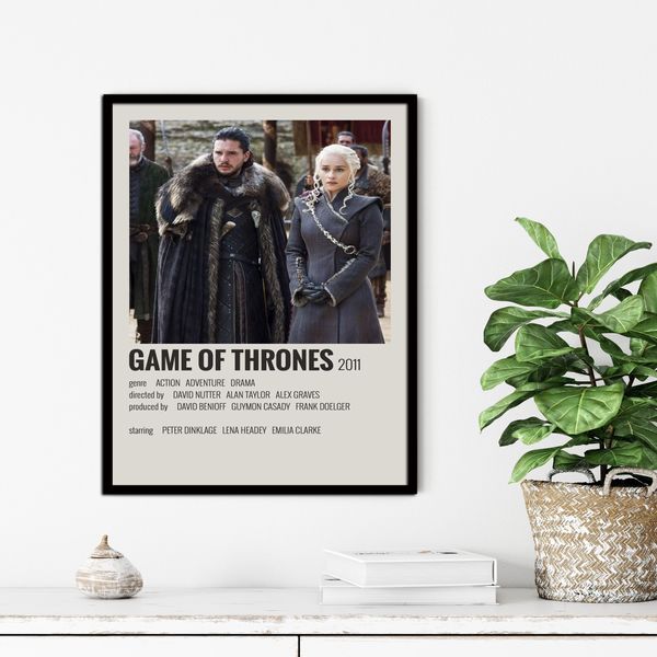تابلو آتریسا مدل طرح پوستر فیلم Game of Thrones مدل ATM809