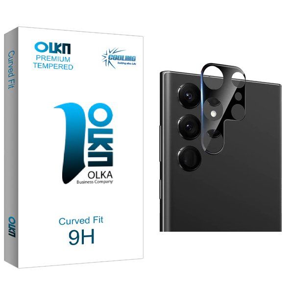 محافظ لنز گوشی کولینگ مدل Olka 3D مناسب برای گوشی موبایل سامسونگ Galaxy S22 Ultra
