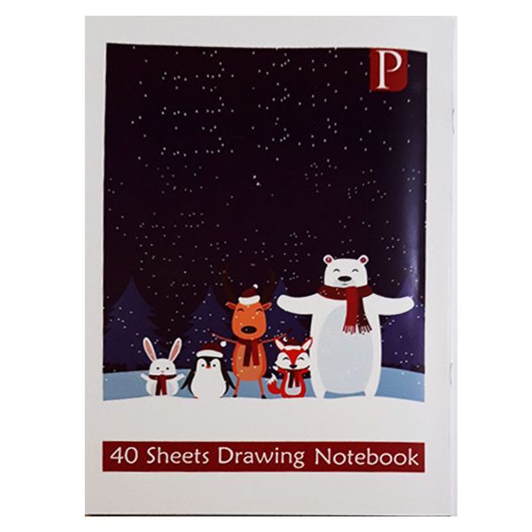 دفتر نقاشی 40 برگ پارانوت مدل خرس قطبی و دوستان 