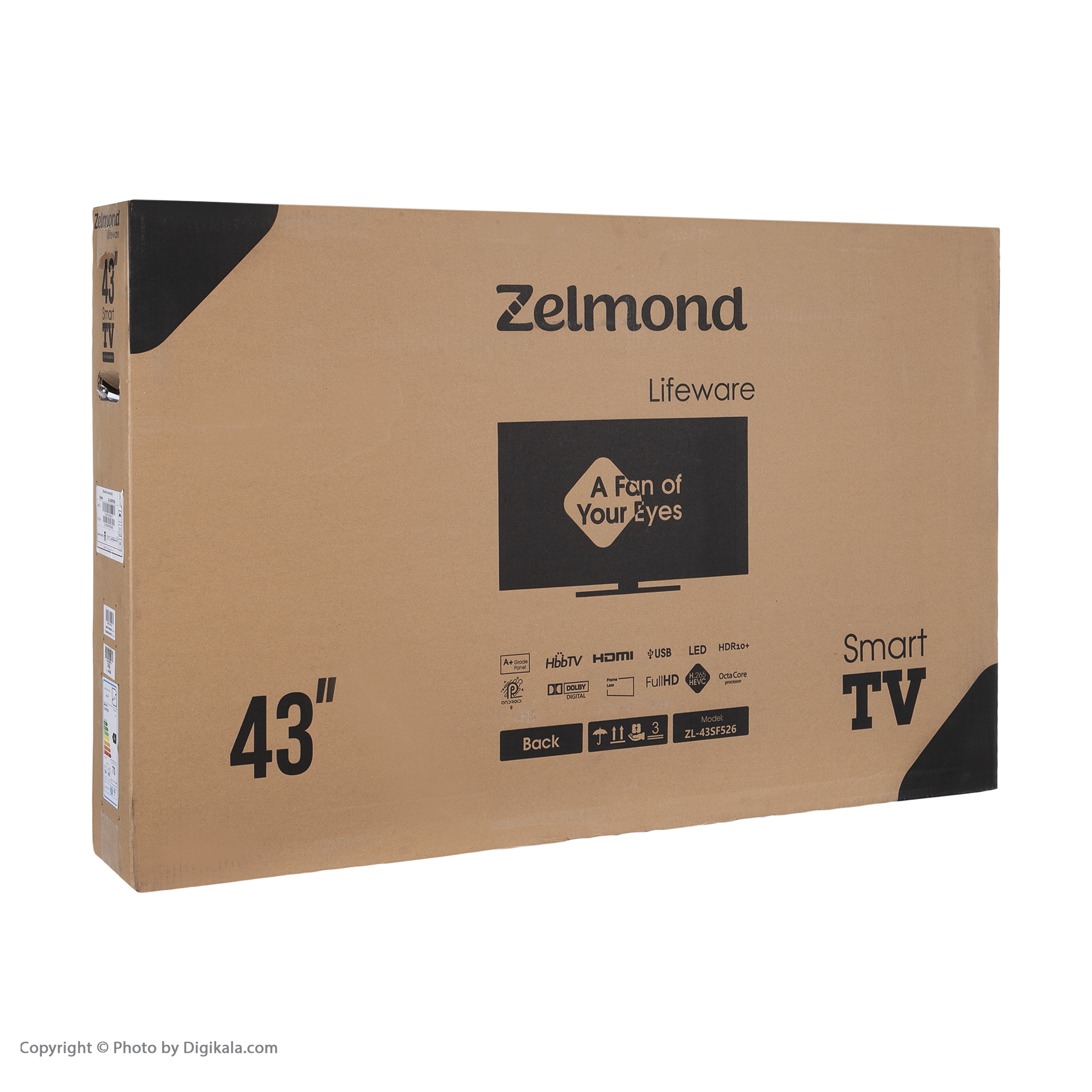تلویزیون هوشمند ال ای دی زلموند مدل ZL-43SF526 سایز 43 اینچ