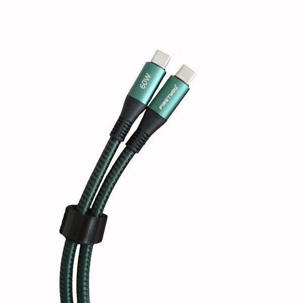 کابل تبدیل USB-C  فرست یو مدل C057-60W طول 1 متر