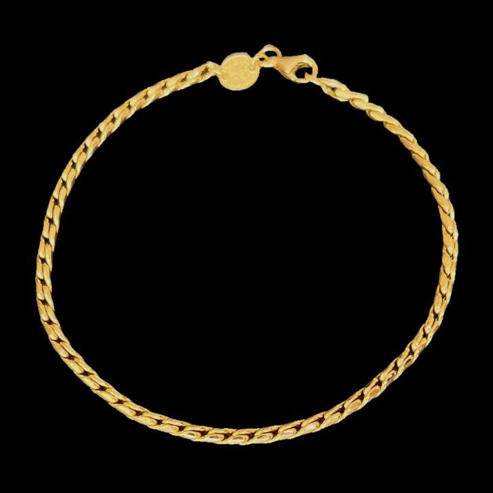 دستبند طلا 18 عیار زنانه دوست خوب مدل dk057