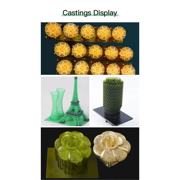رزین پرینتر سه بعدی ونشیپ مدل jewerlry casting DLP حجم یک لیتر
