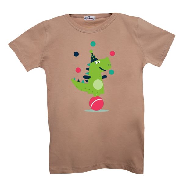 تی شرت آستین کوتاه  بچگانه مدل دایناسور کد 4