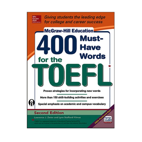 کتاب    400words for the toefl second edition اثر جمعی از نویسندگان انتشارات مک گرا هیل