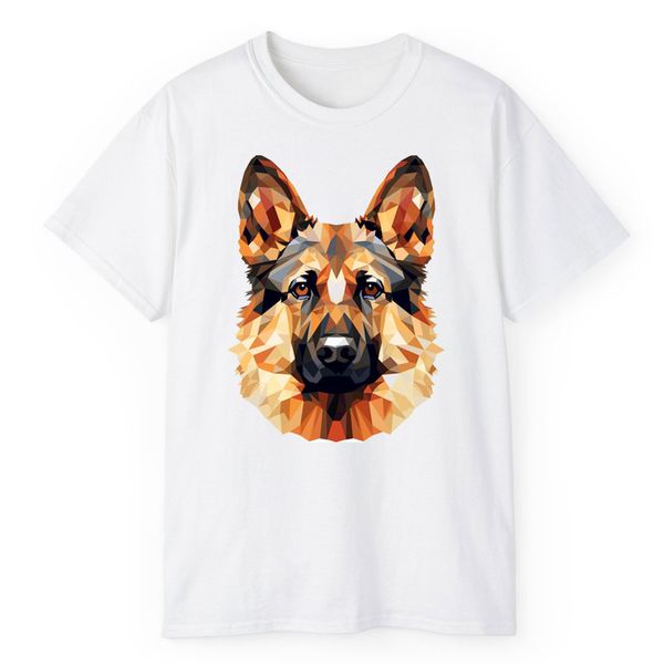 تی شرت آستین کوتاه مردانه مدل سگ ژرمن شپرد کد 551