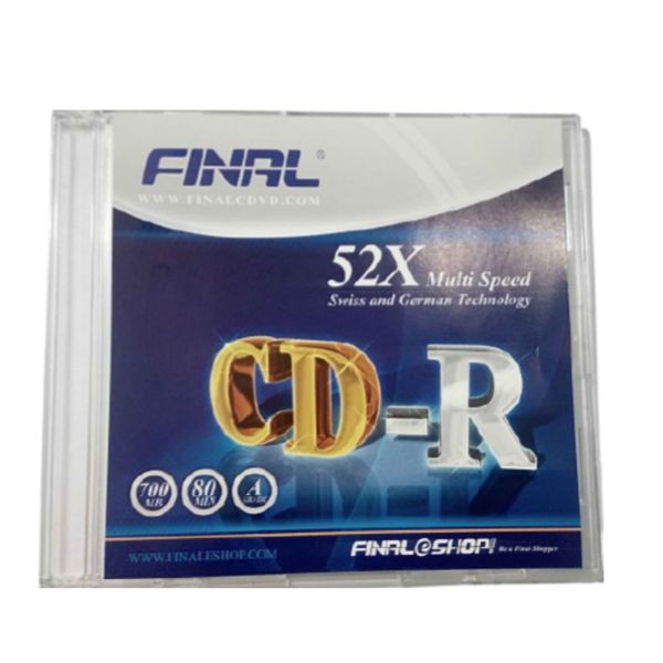 سی دی خام فینال مدل CD-R بسته 10 عددی