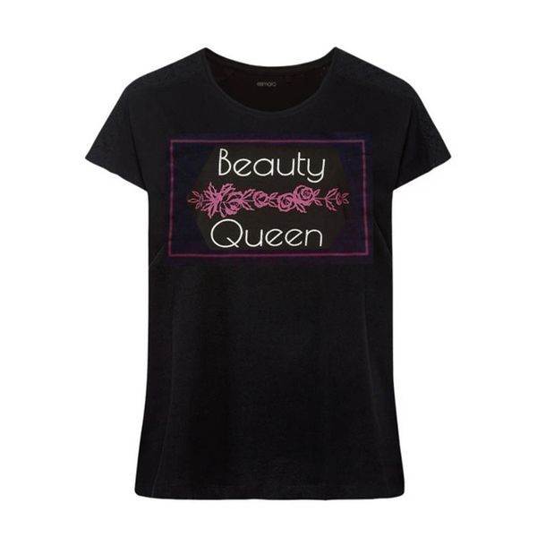 تی شرت آستین کوتاه زنانه اسمارا مدل El Beauty Queen