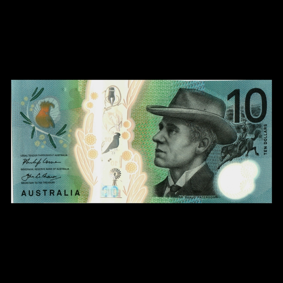 اسکناس تزئینی طرح کشور استرالیا مدل 10 دلار پلیمری UNC