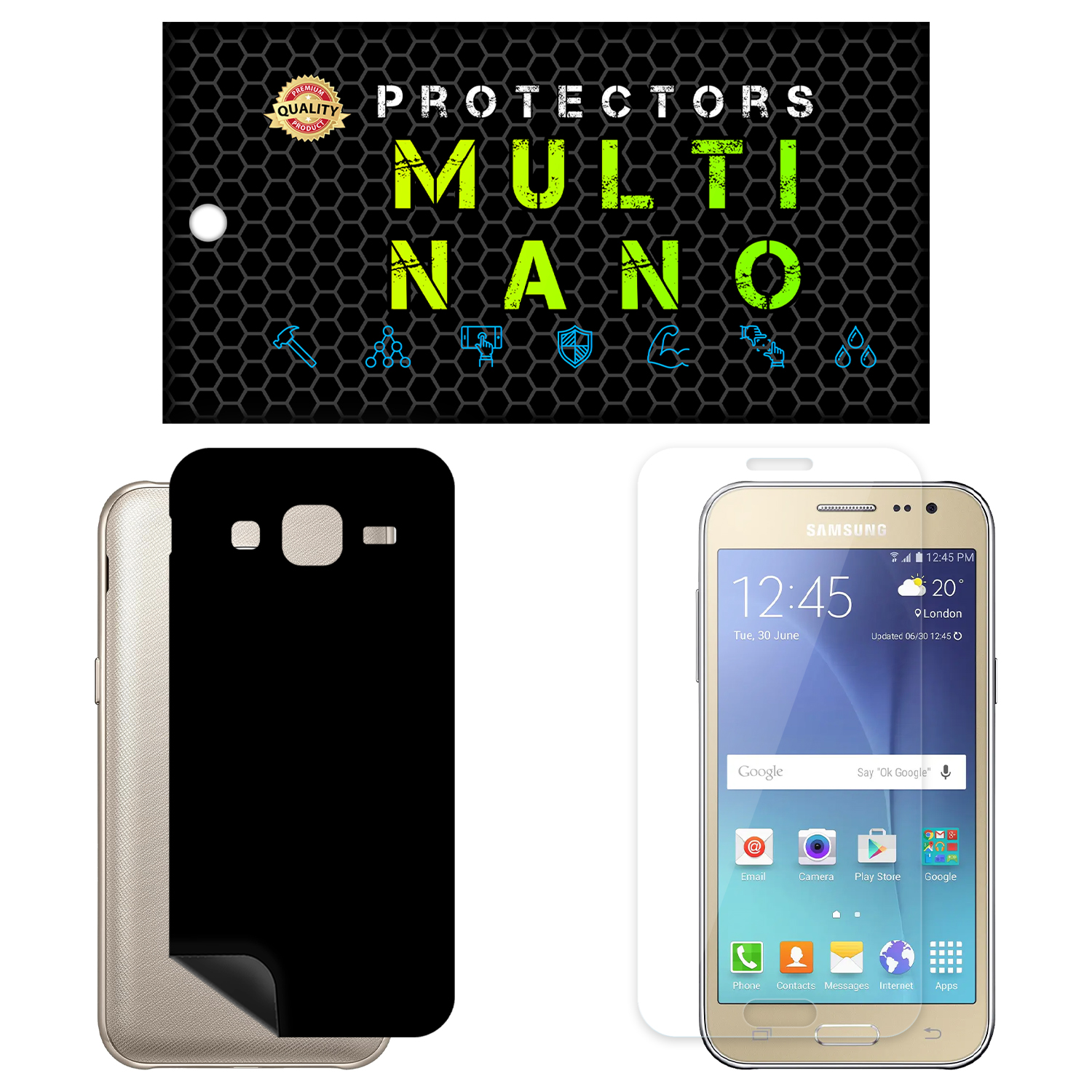 محافظ صفحه نمایش مولتی نانو مدل X-SFM مناسب برای گوشی موبایل سامسونگ Galaxy J2 به همراه برچسب پوششی