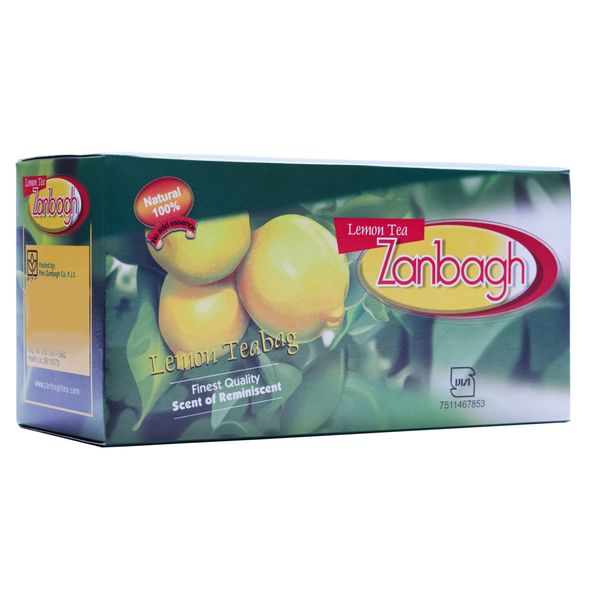 چای کیسه ای با لیموی طبیعی زنبق - 50 گرم  بسته 25 عددی