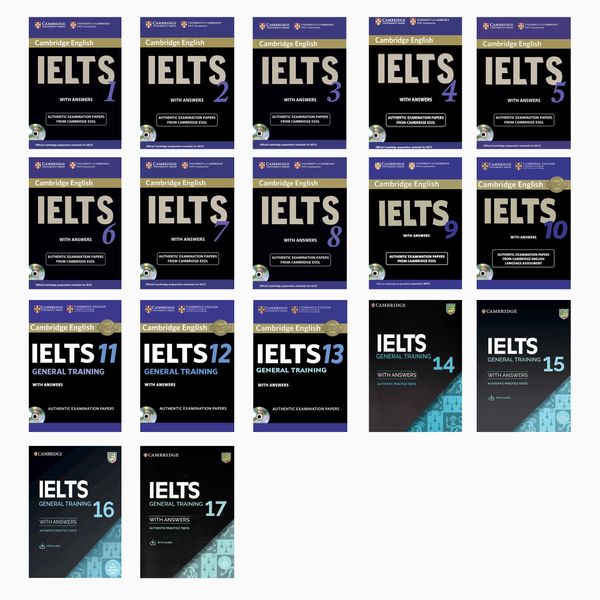 کتاب IELTS General Training اثر جمعی از نویسندگان انتشارات دانشگاه کمبریج 17 جلدی