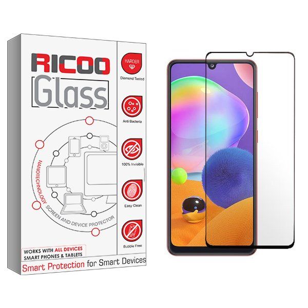 محافظ صفحه نمایش شیشه ای ریکو مدل RiC2 Full مناسب برای گوشی موبایل سامسونگ Galaxy A31