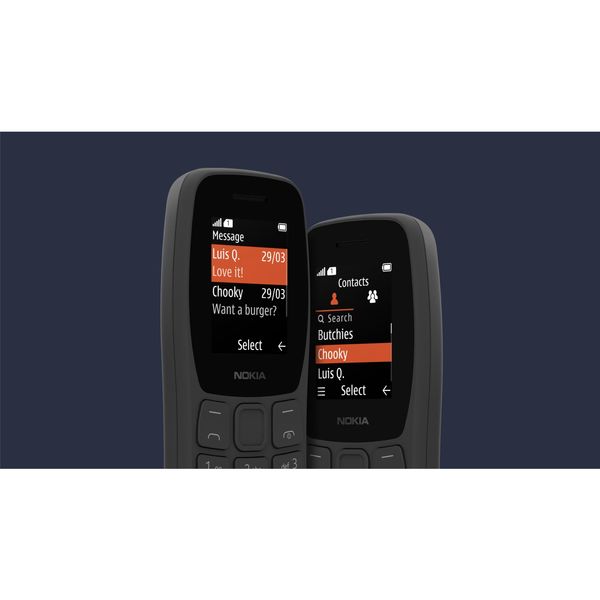 گوشی موبایل نوکیا مدل 105 2022 AR دو سیم کارت ظرفیت 4 مگابایت و رم 4 مگابایت - فاقد منوی فارسی