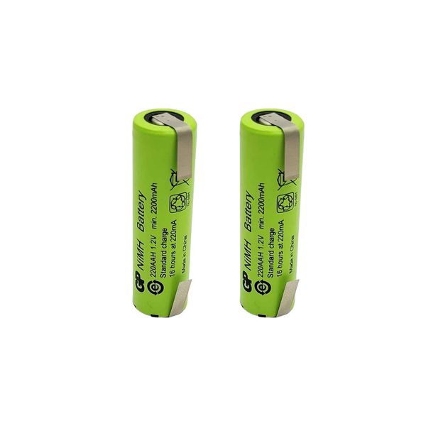 باتری قلمی قابل شارژ جی پی مدل -2200mAh بسته دو عددی