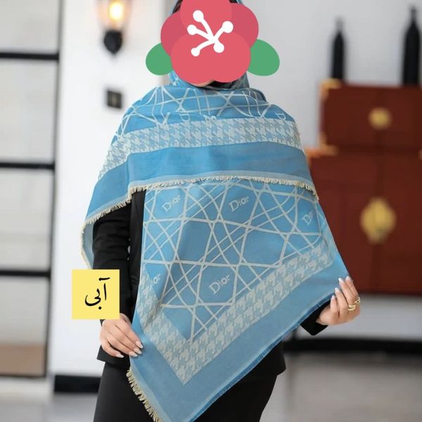 روسری زنانه مدل ابریشم ژاکارد دو رو کد 12
