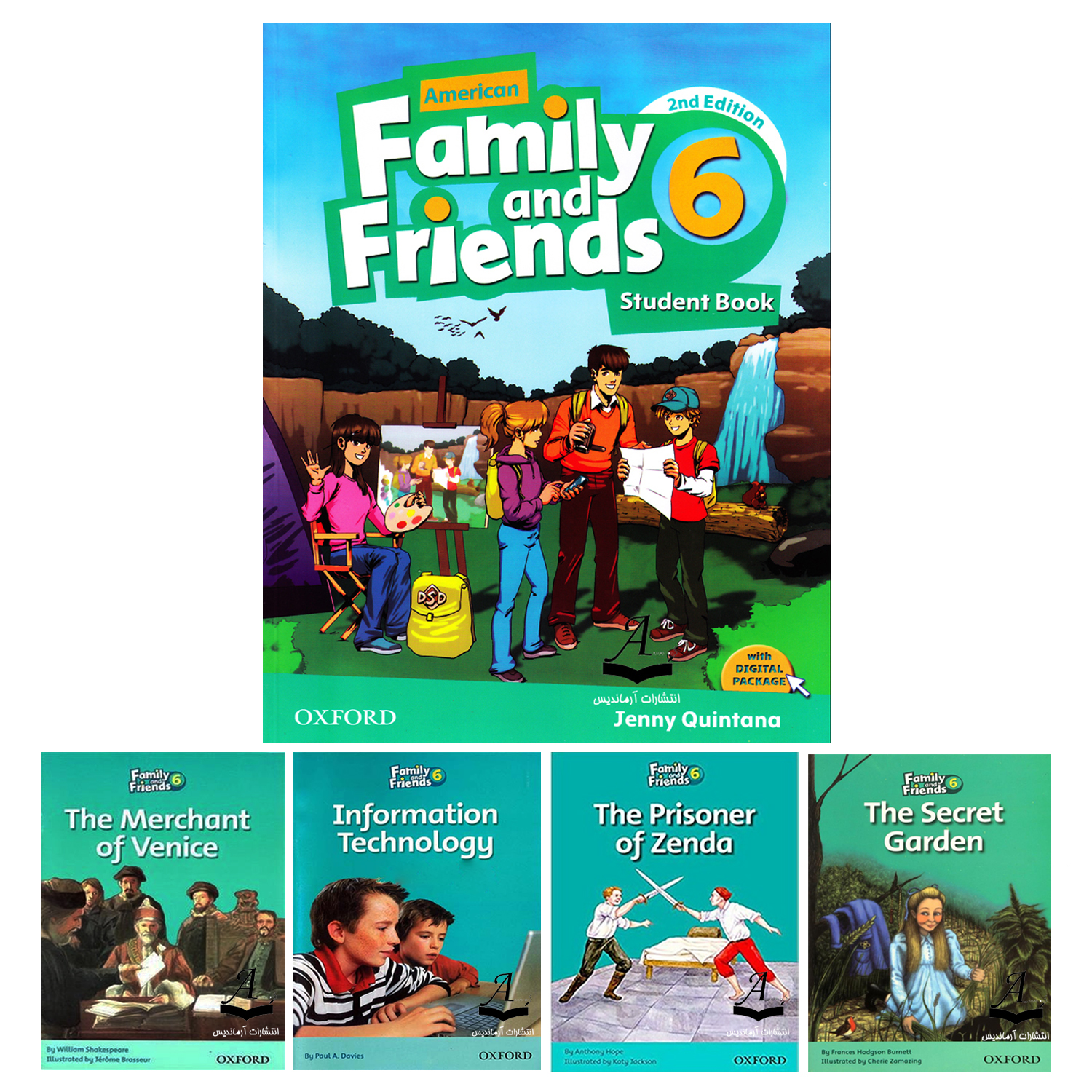 کتاب Family And Friends 6 اثر جمعی از نویسندگان انتشارات آرماندیس پنج جلدی