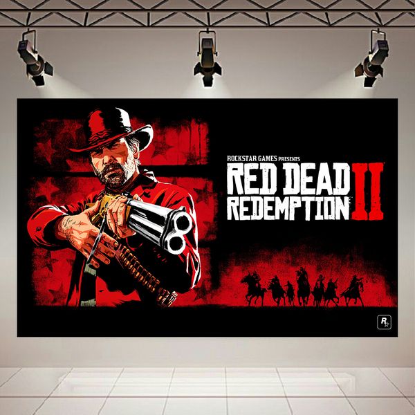  تابلو بوم طرح گیم Red Dead Redemption 2 مدل آرتور مورگان کد AR321184