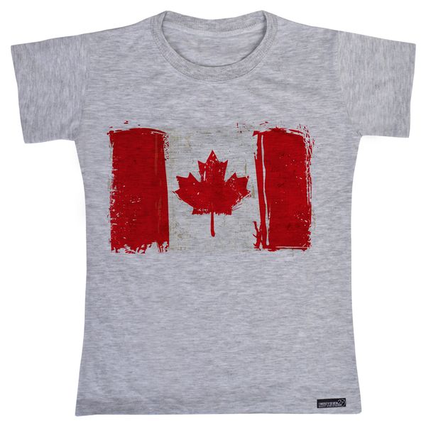 تی شرت آستین کوتاه دخترانه 27 مدل Canada کد MH723